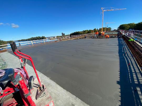 Gjutning Stridsbergsbron Trollhättan